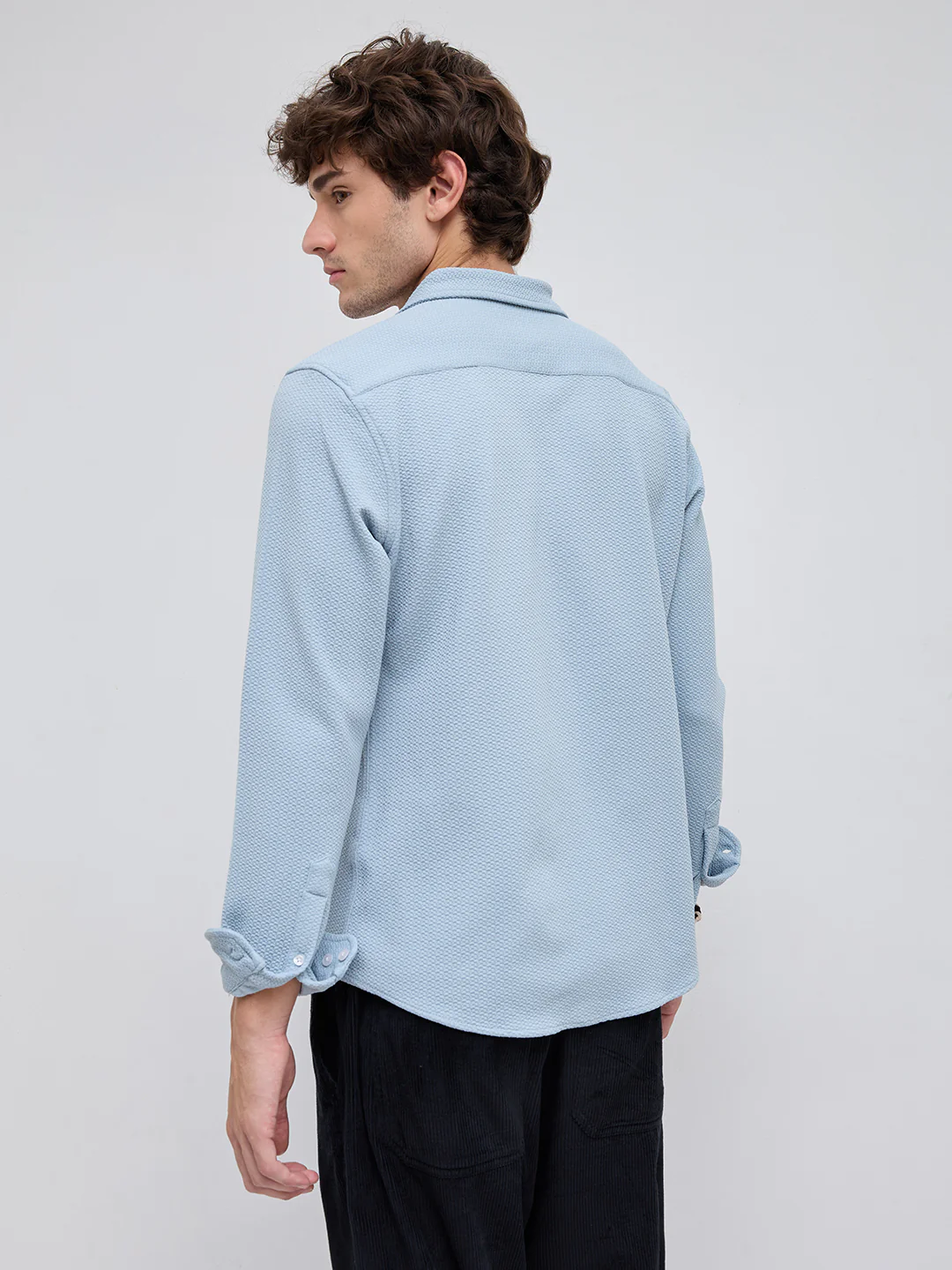 Arctic Blue Premium Horizon Weave Shirt - Image 6