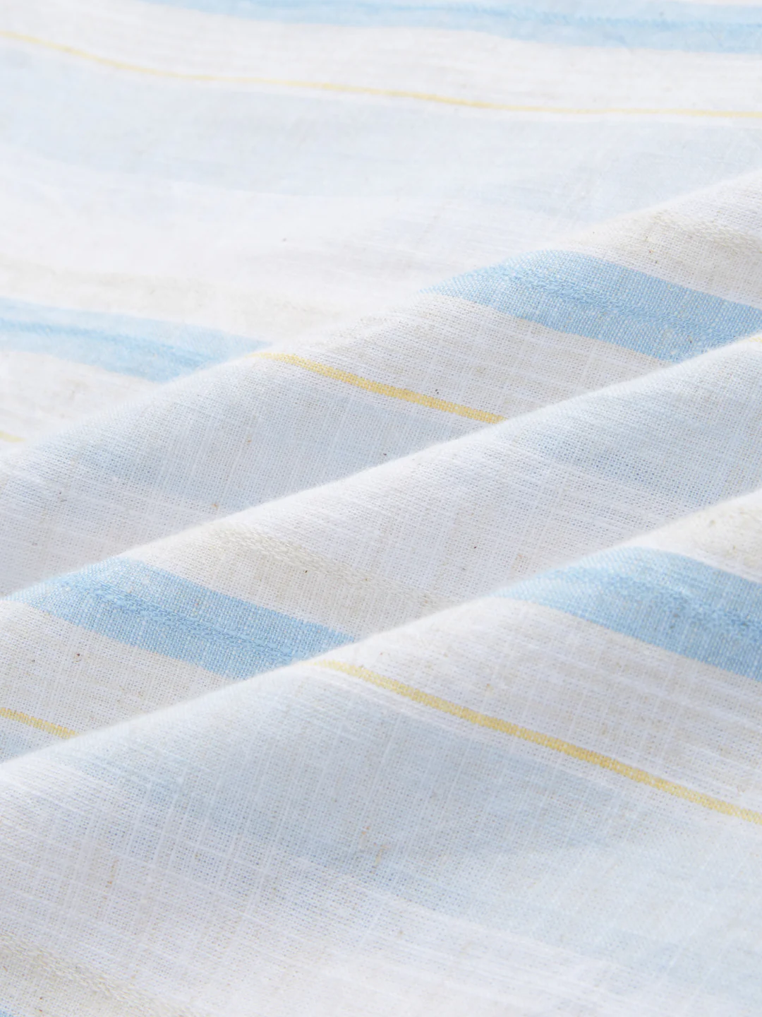 Blue Haze & Grey Vertical Stripe Kurta - Image 3
