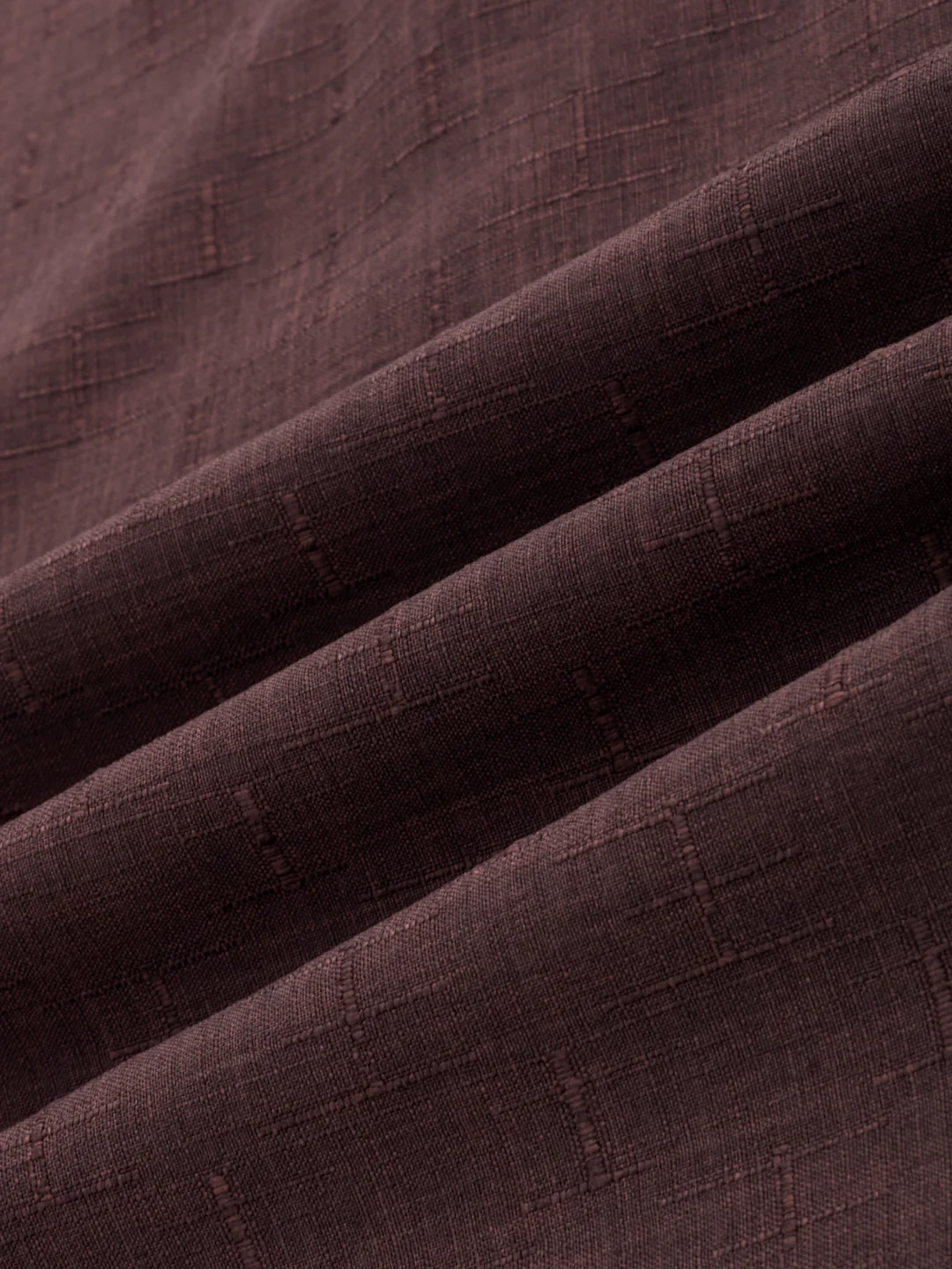 Chocolate Brown Minimal Textured Kurta - Image 3