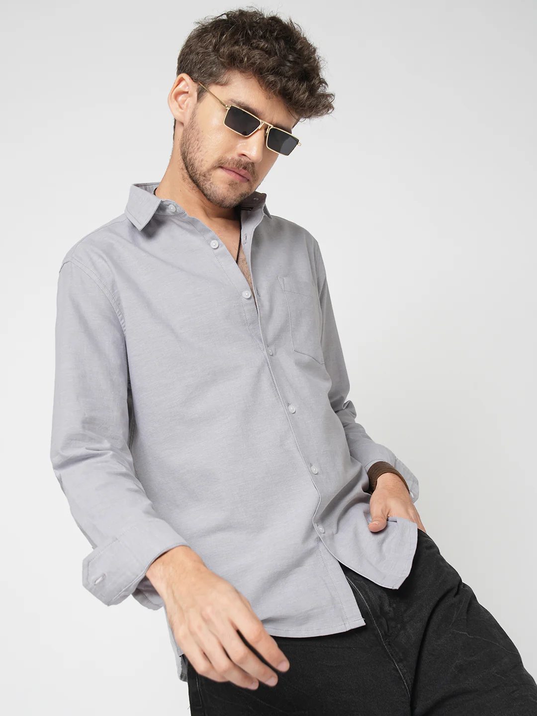 Classic Cloud Grey Oxford Shirt