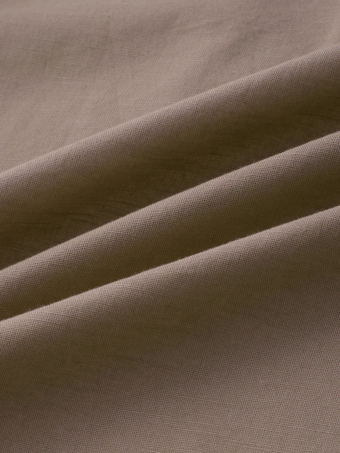 Classic Khaki Slub Weave Everyday Shirt - Image 9