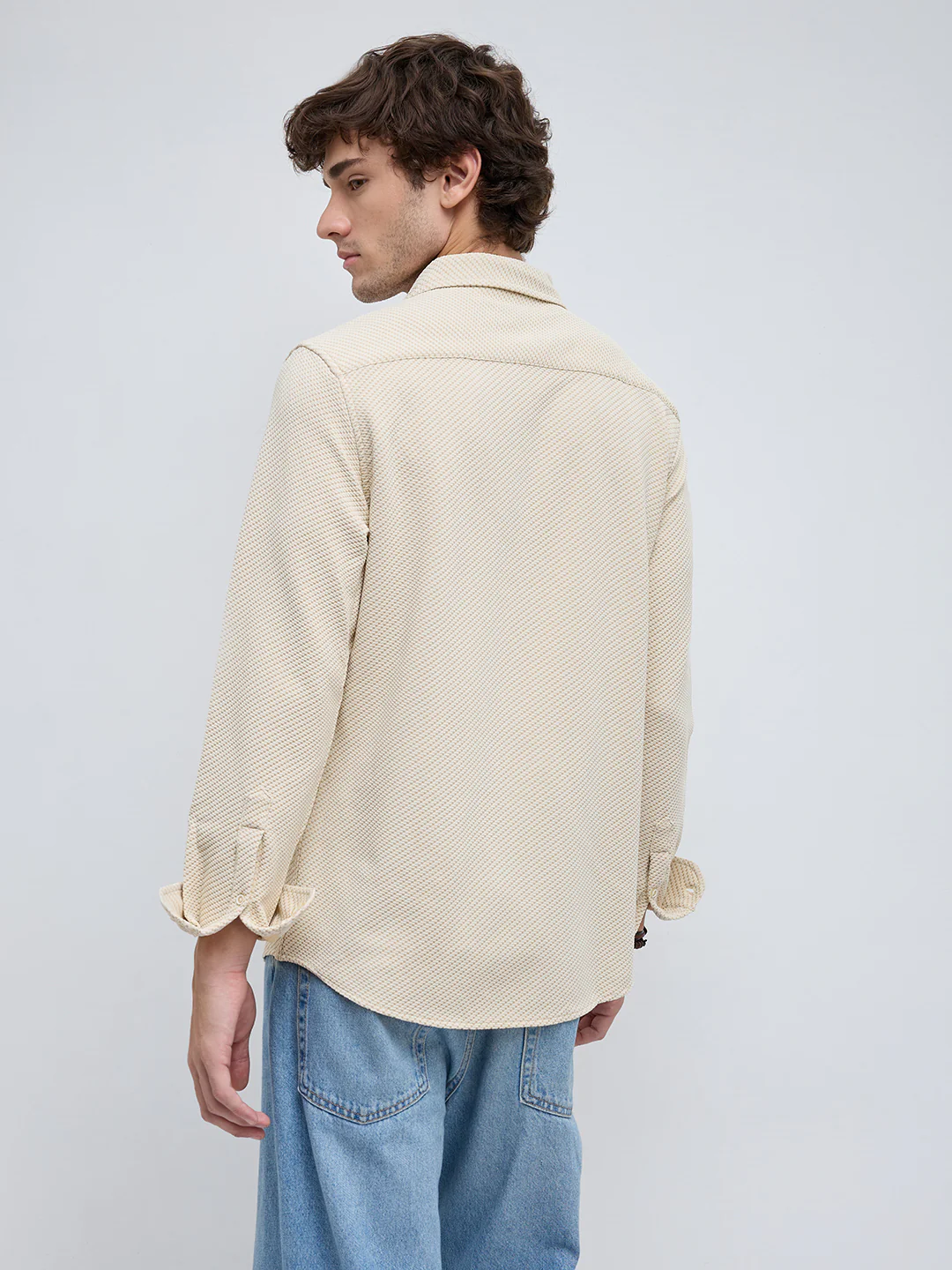 Cream Elite Artisan Linear Shirt - Image 7