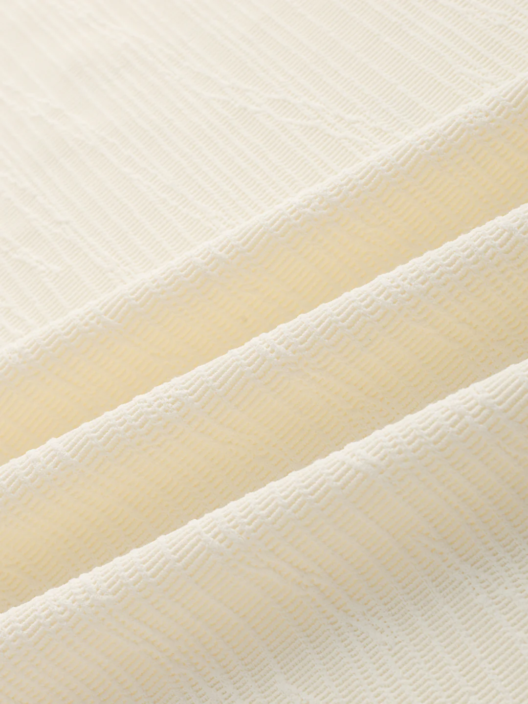 Cream Matrix Weave Knitted Shirt - Image 3