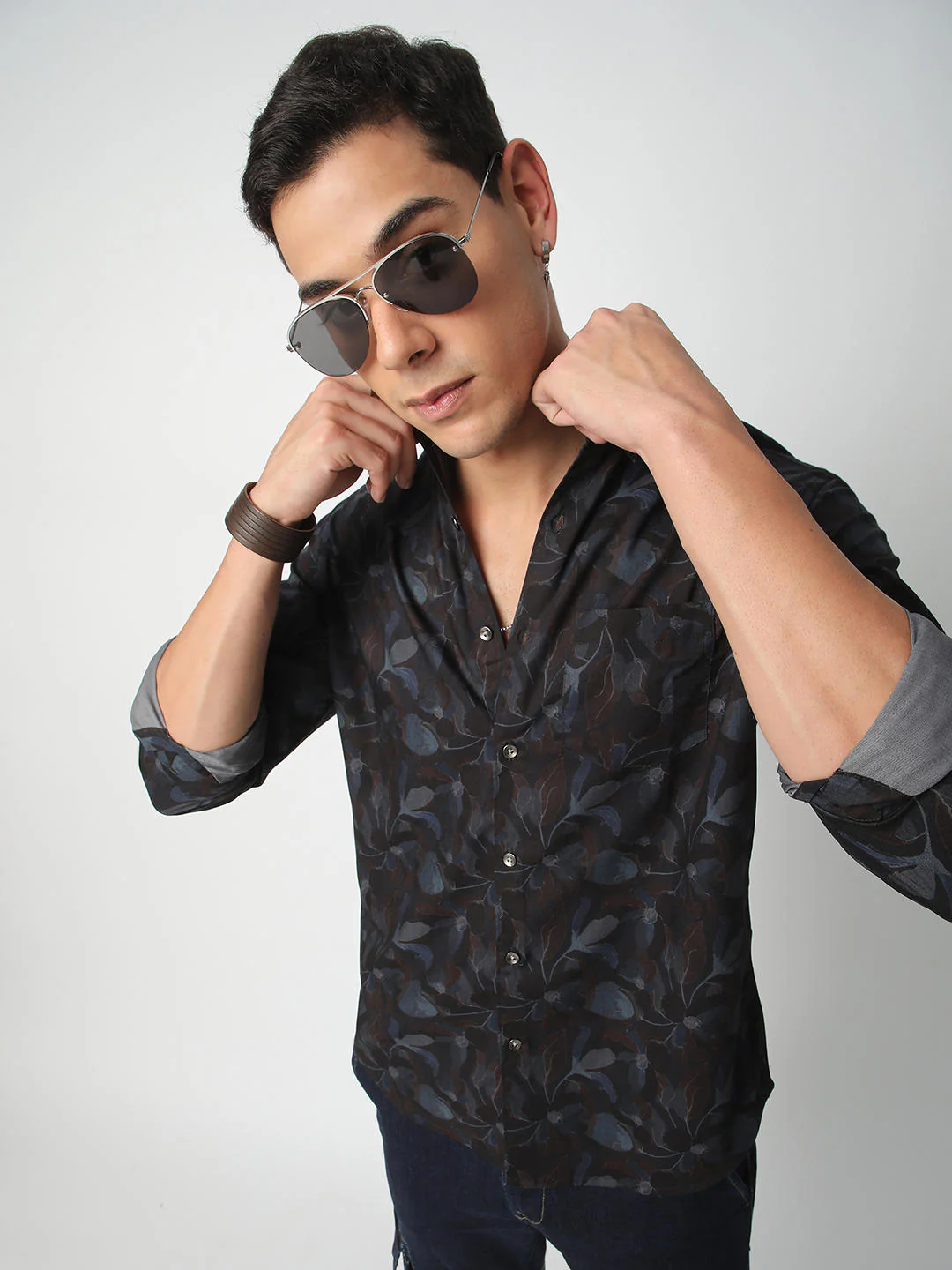 Debonair Black Floral Shirt