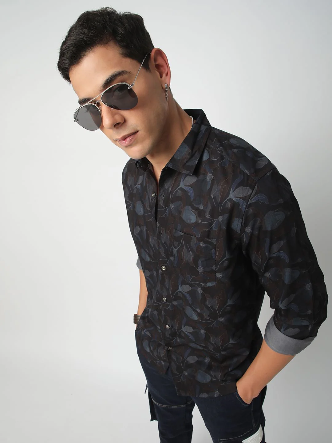 Debonair Black Floral Shirt - Image 2