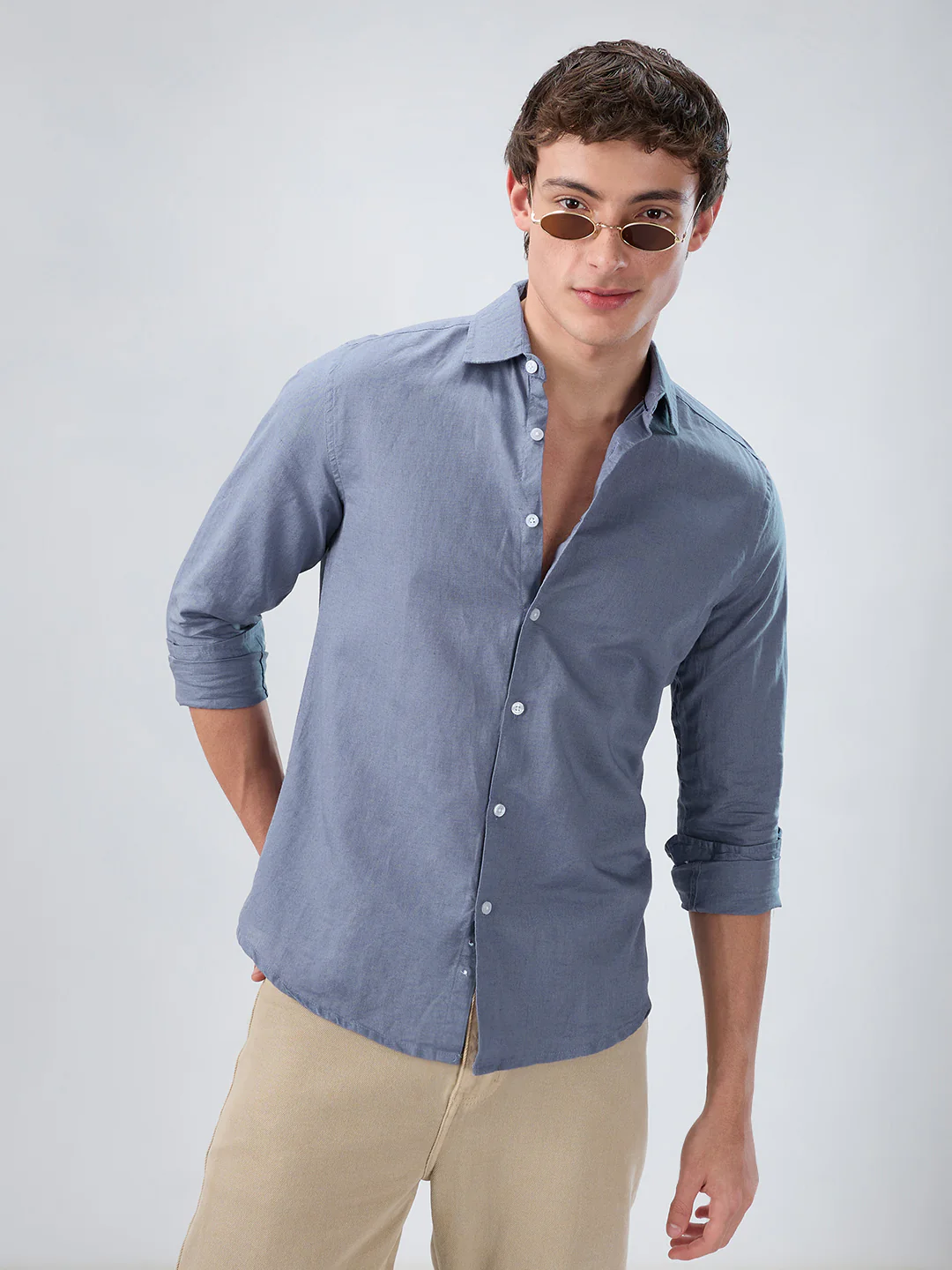 Dusty Lavender Linen Luxe Shirt - Image 2