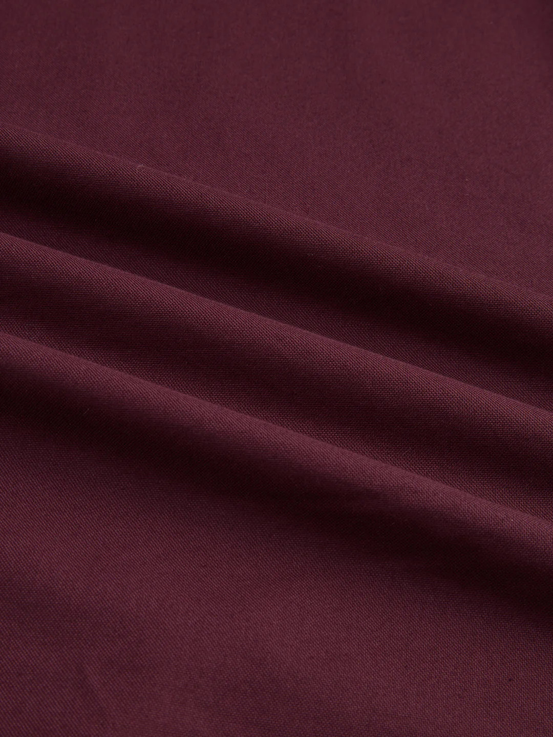 Elegant Wine Oxford Button-Down Collar Business Shirt - Image 3