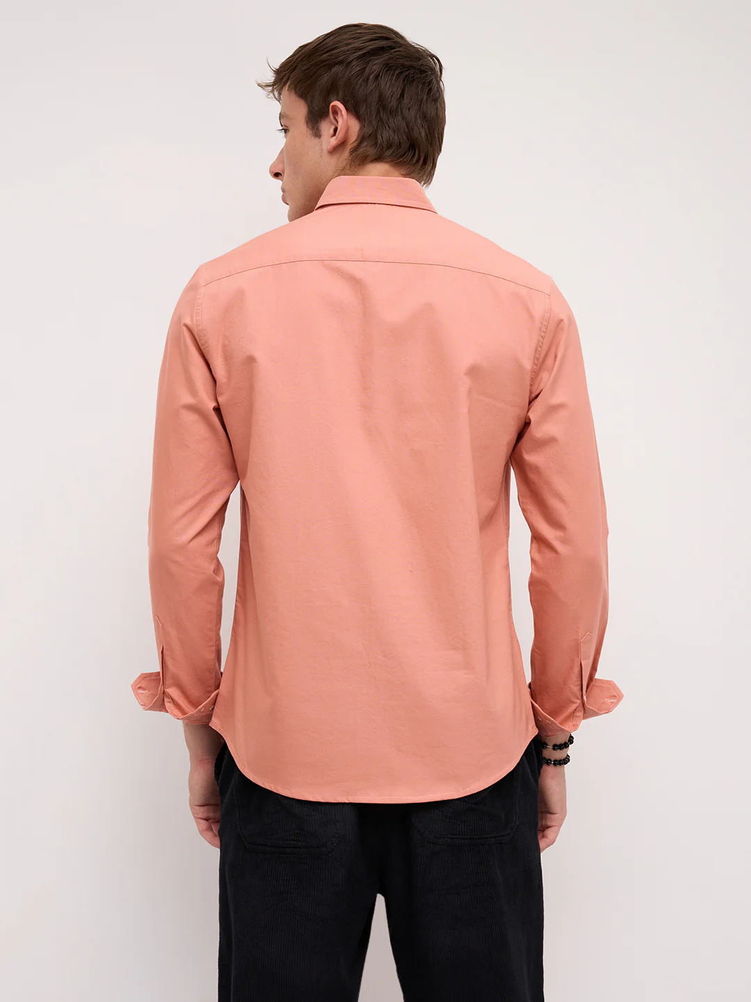 Georgia Peach Oxford Button-Down Collar Business Shirt - Image 7