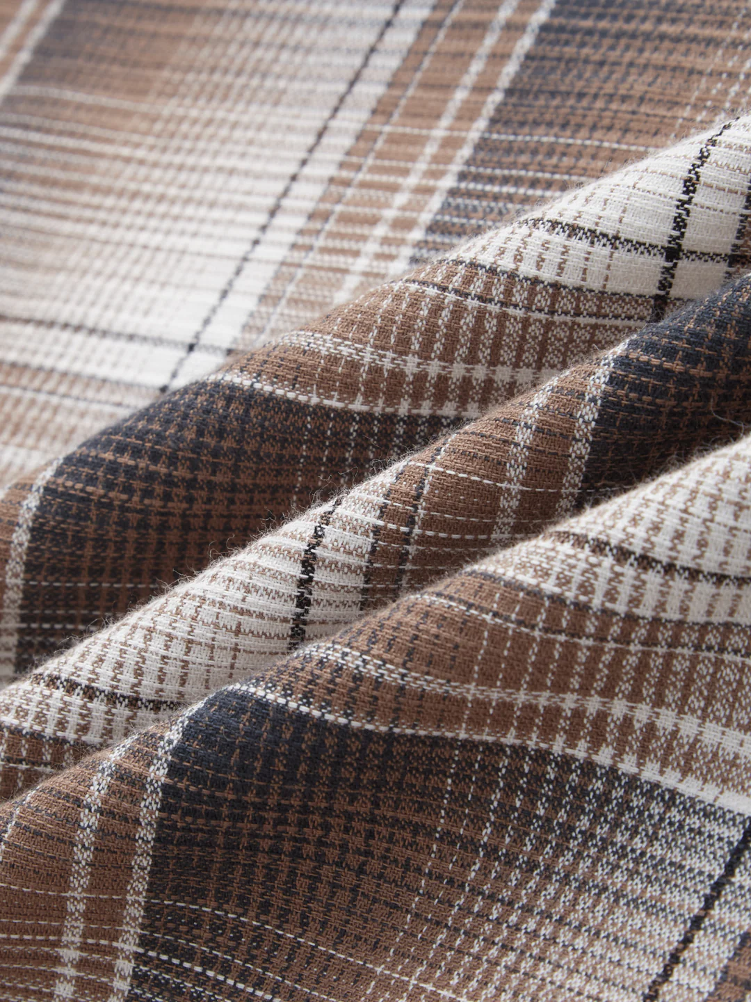 Heritage Brown & Beige Plaid Checks Shirt - Image 3