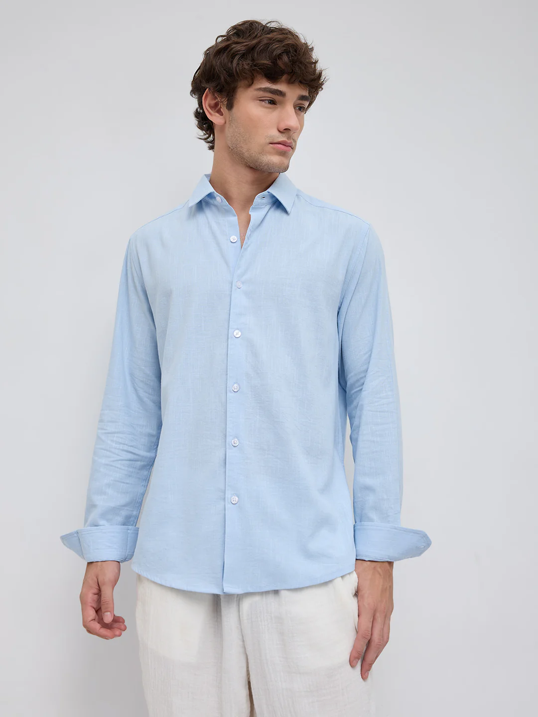 Ice Mist Fine Weave Textured Shirt - Image 5