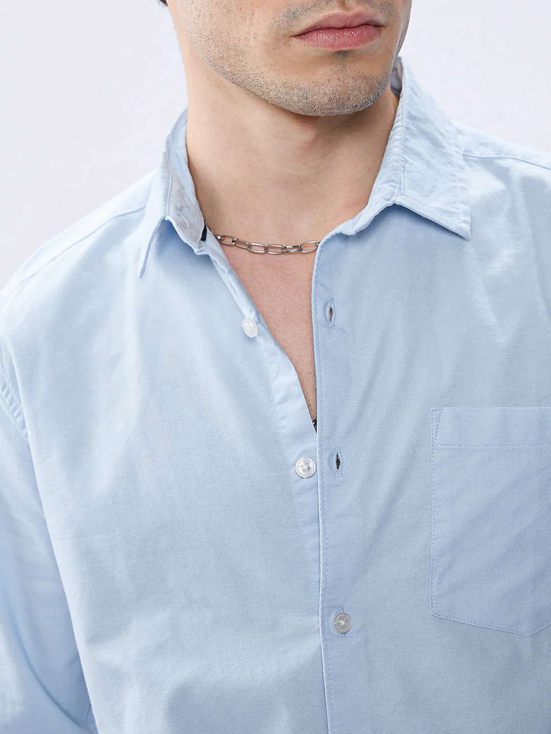 Ice Mist Office Classic Oxford Shirt - Image 8