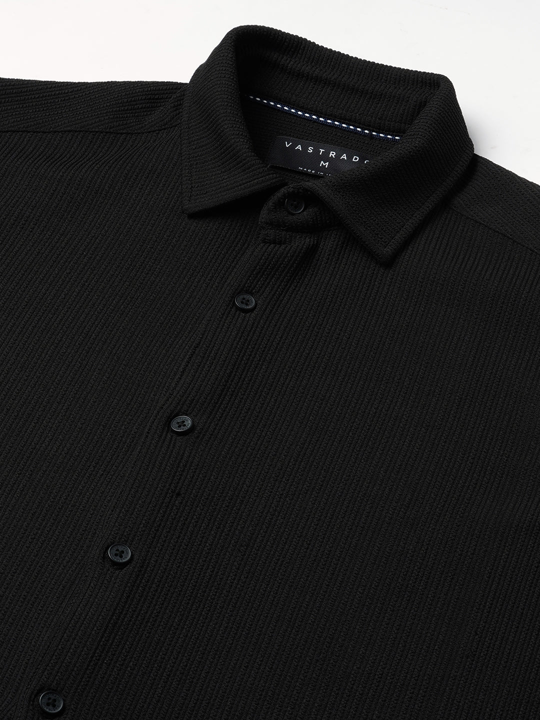Jade Black Textured Shirt - Image 3