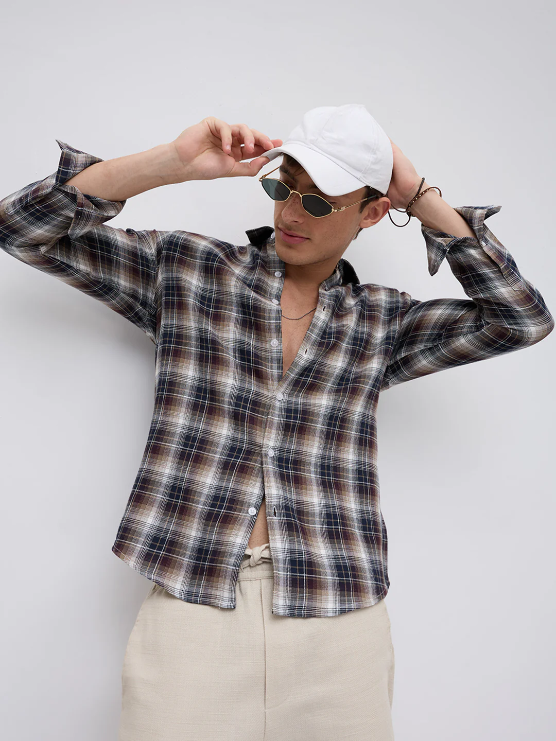Multicolor Tartan Pop Shirt - Image 2