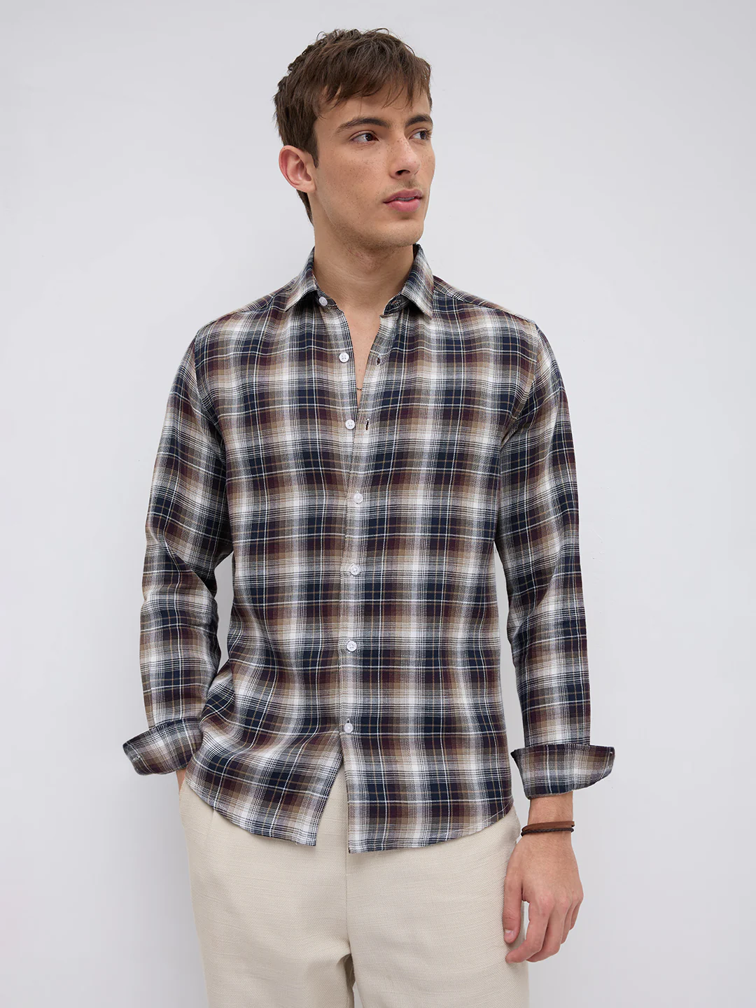 Multicolor Tartan Pop Shirt - Image 5