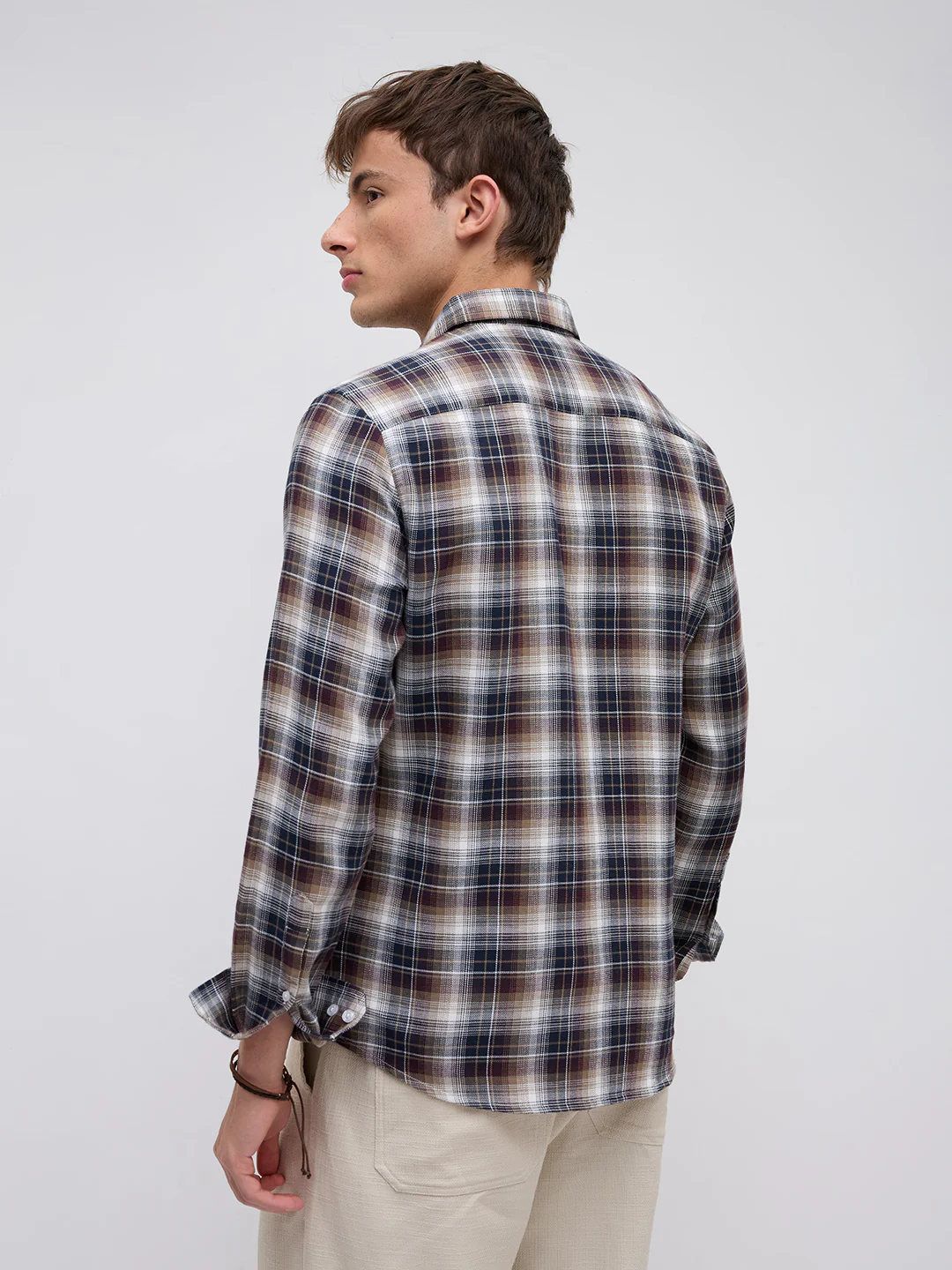 Multicolor Tartan Pop Shirt - Image 7