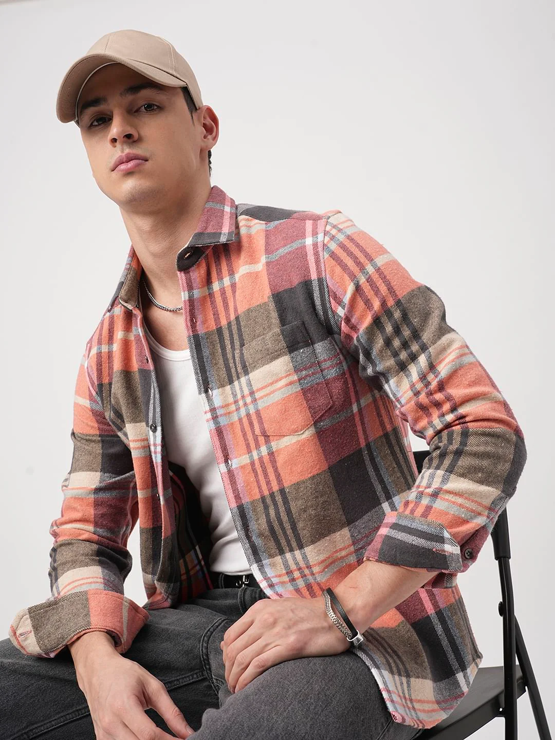 Multicolour Tartanique Checked Flannel Shirt - Image 4