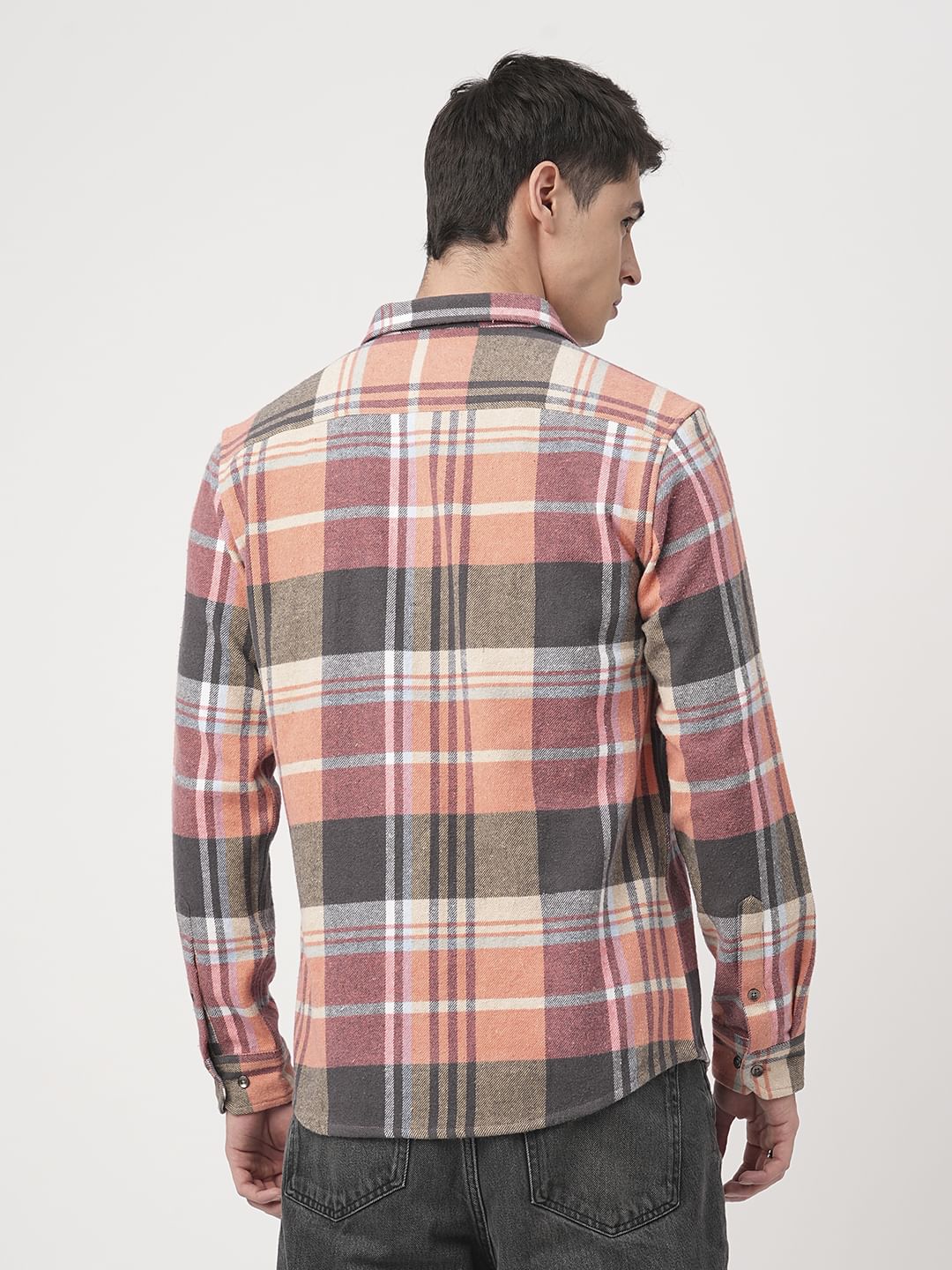 Multicolour Tartanique Checked Flannel Shirt - Image 7