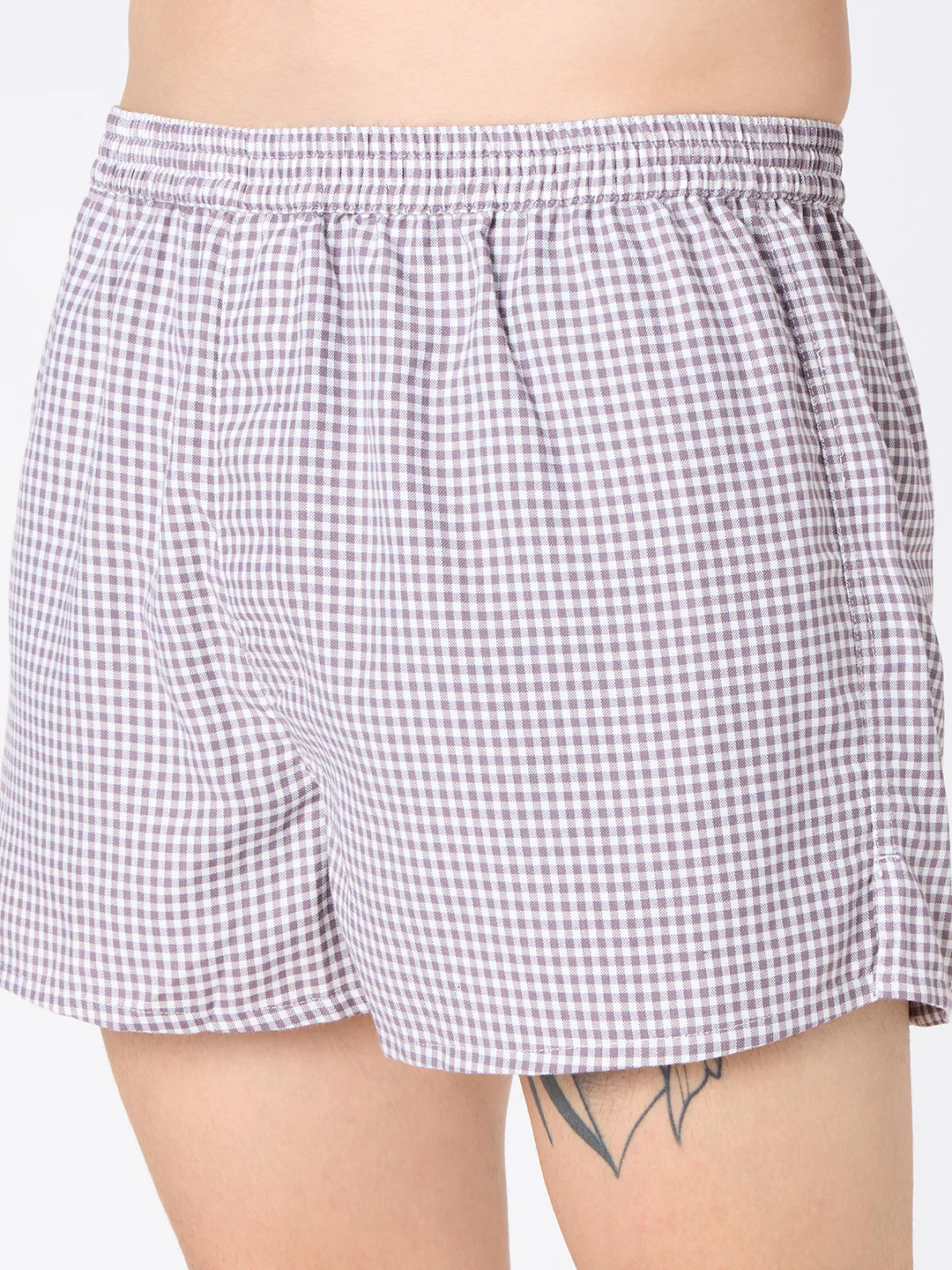 Navy Stripes & Brown Checks Boxers - Image 11
