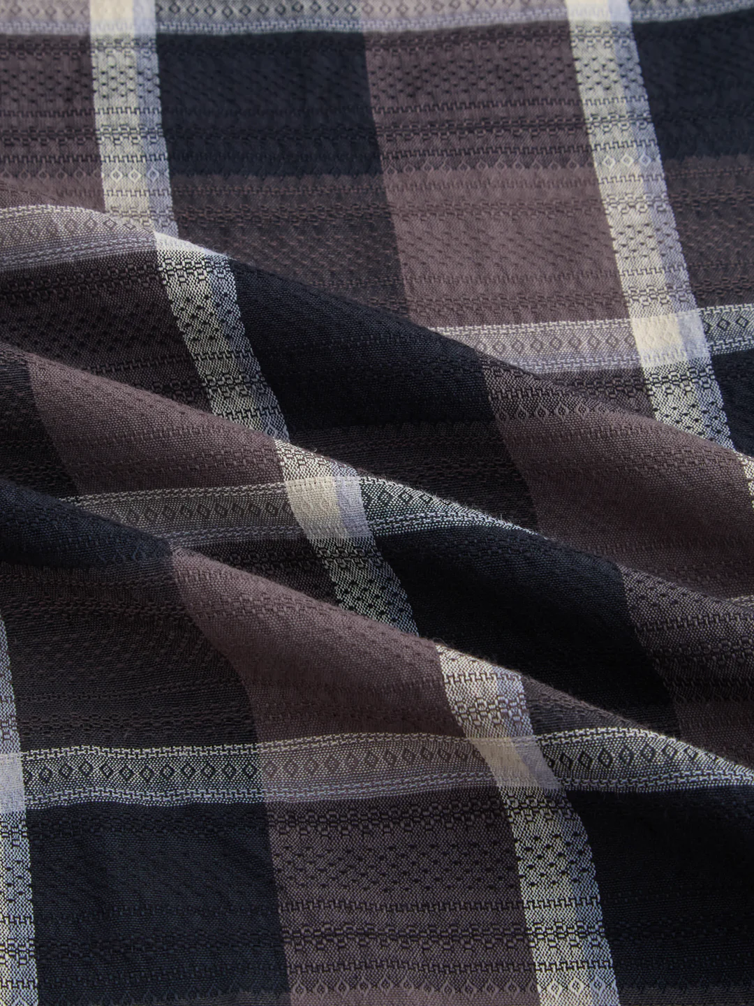 Nocturne Crest Luxe Plaid Black Shirt - Image 3