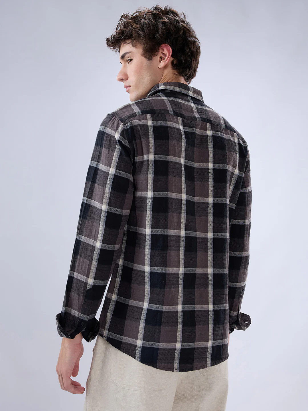 Nocturne Crest Luxe Plaid Black Shirt - Image 7