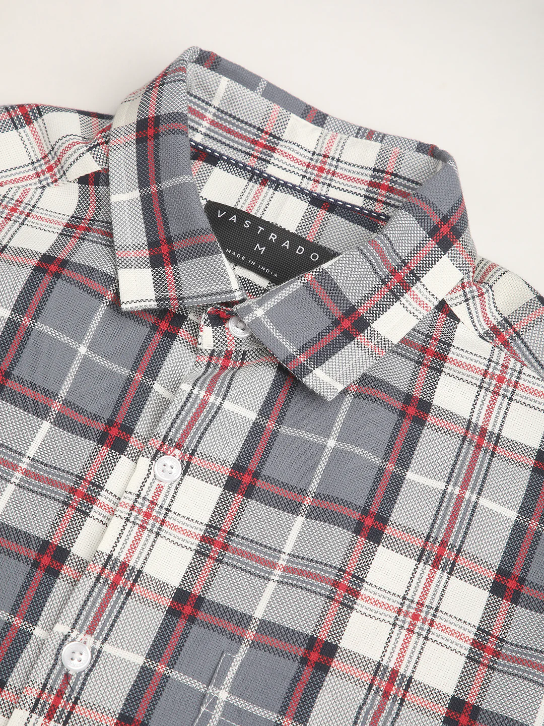 Opulent Tartanique Grey Checkered Shirt - Image 3