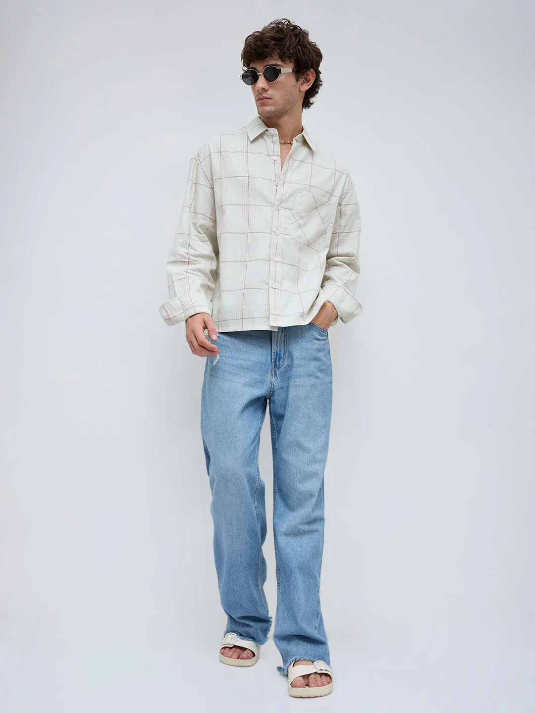 Pista Pop Tartan Boxy Fit Crop Shirt - Image 9