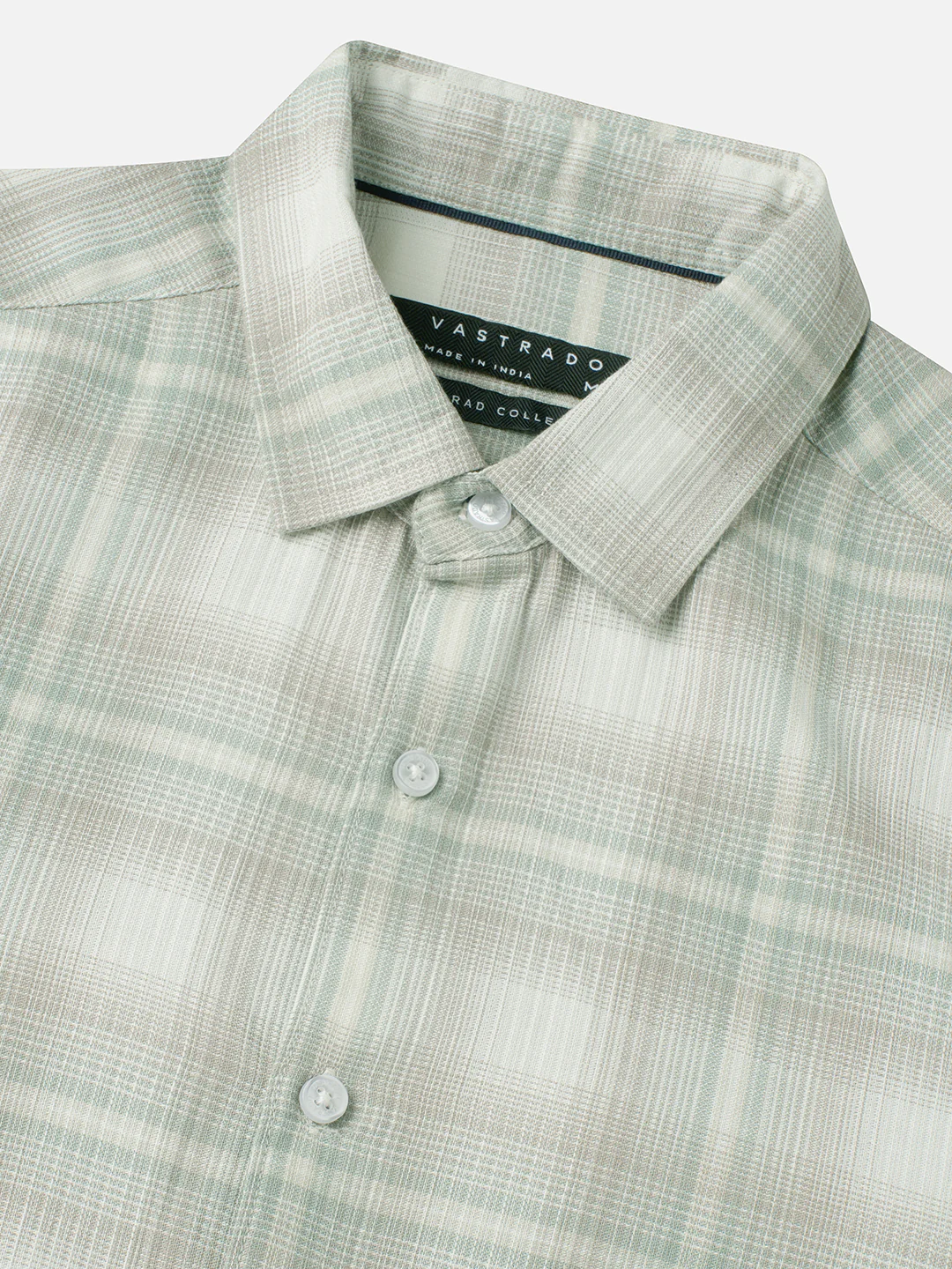 Premium Soft Sage Fine Checks Shirt - Image 3