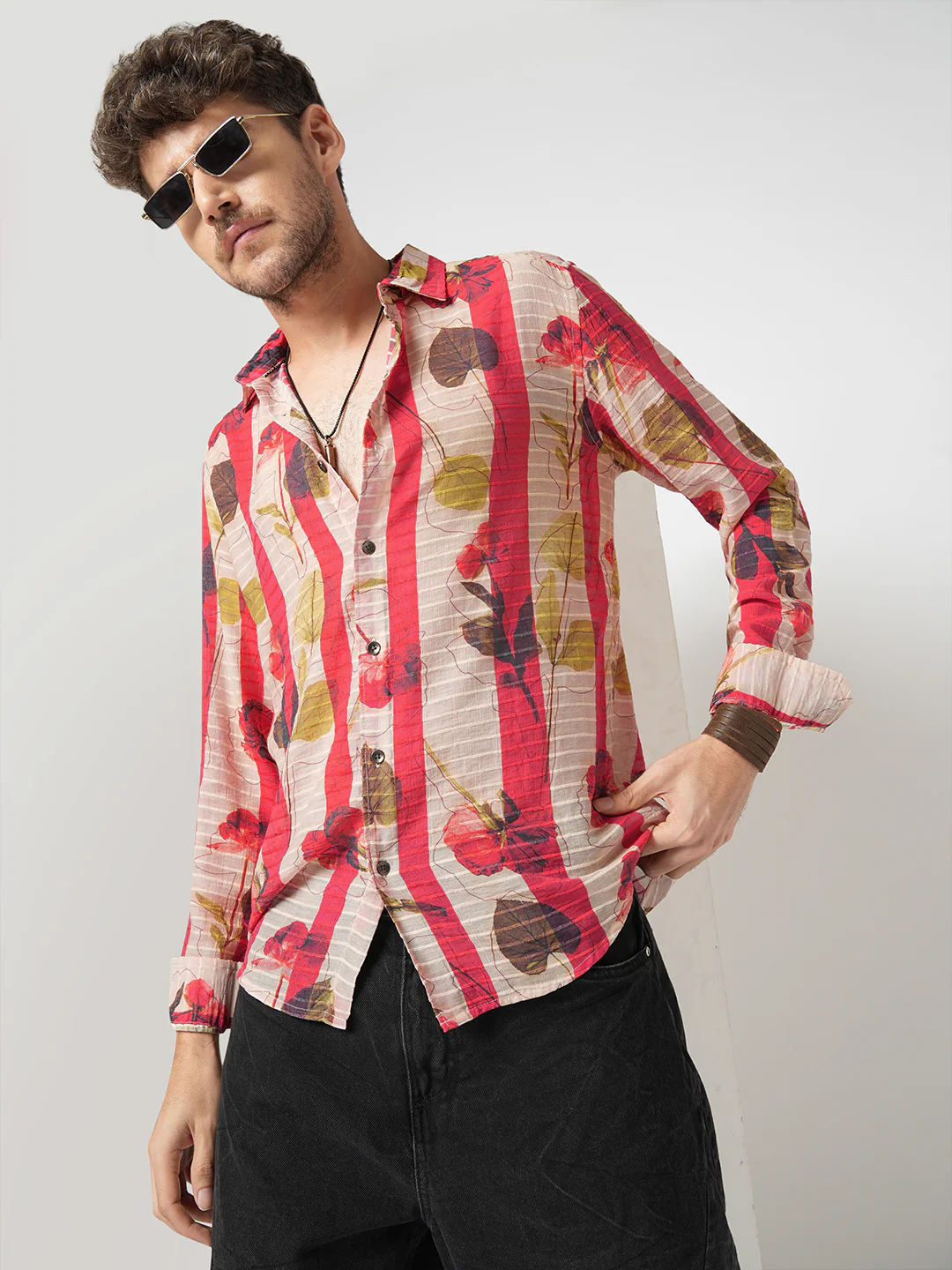 Rose Garden Striped Shirt