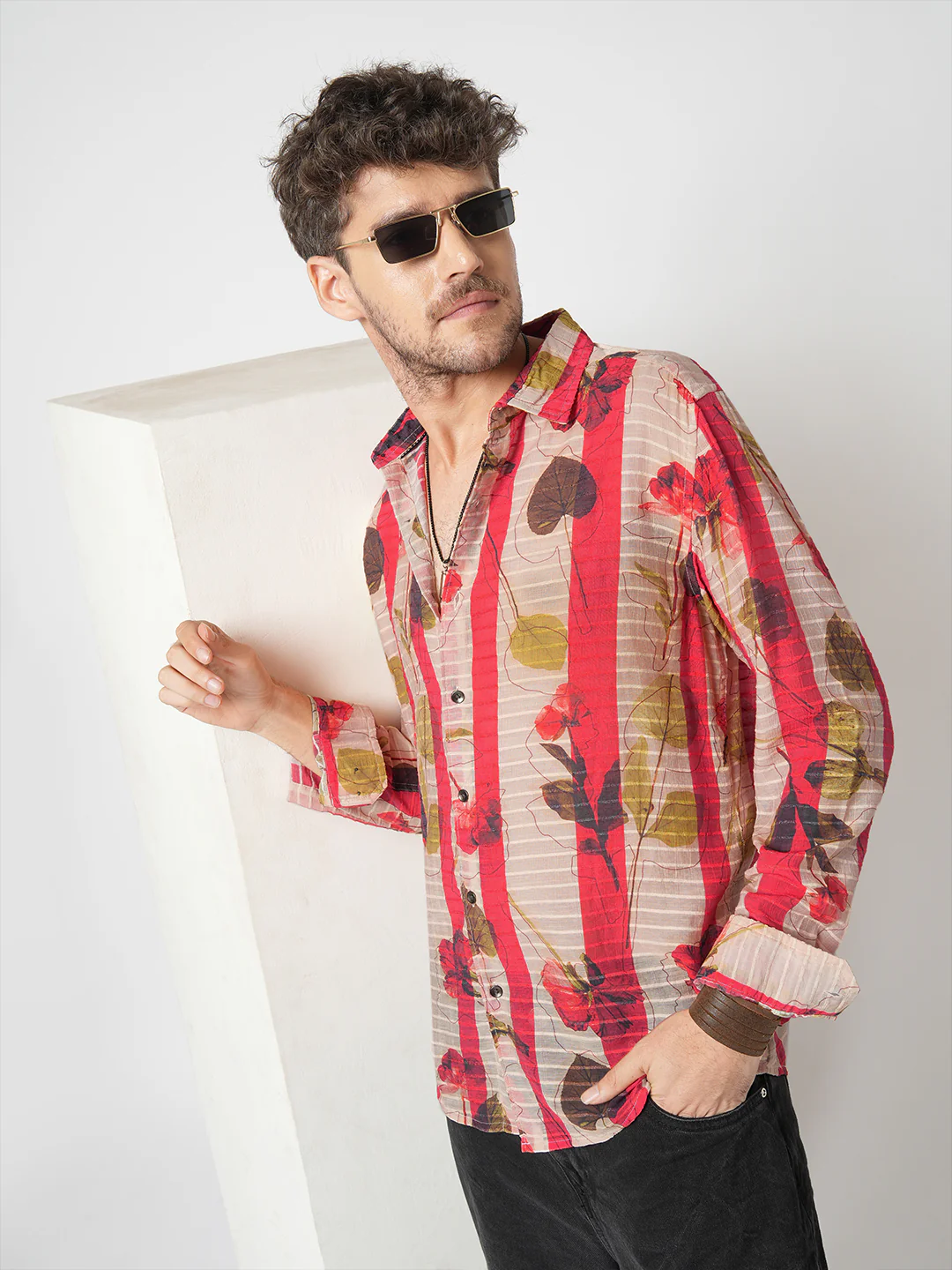 Rose Garden Striped Shirt - Image 2