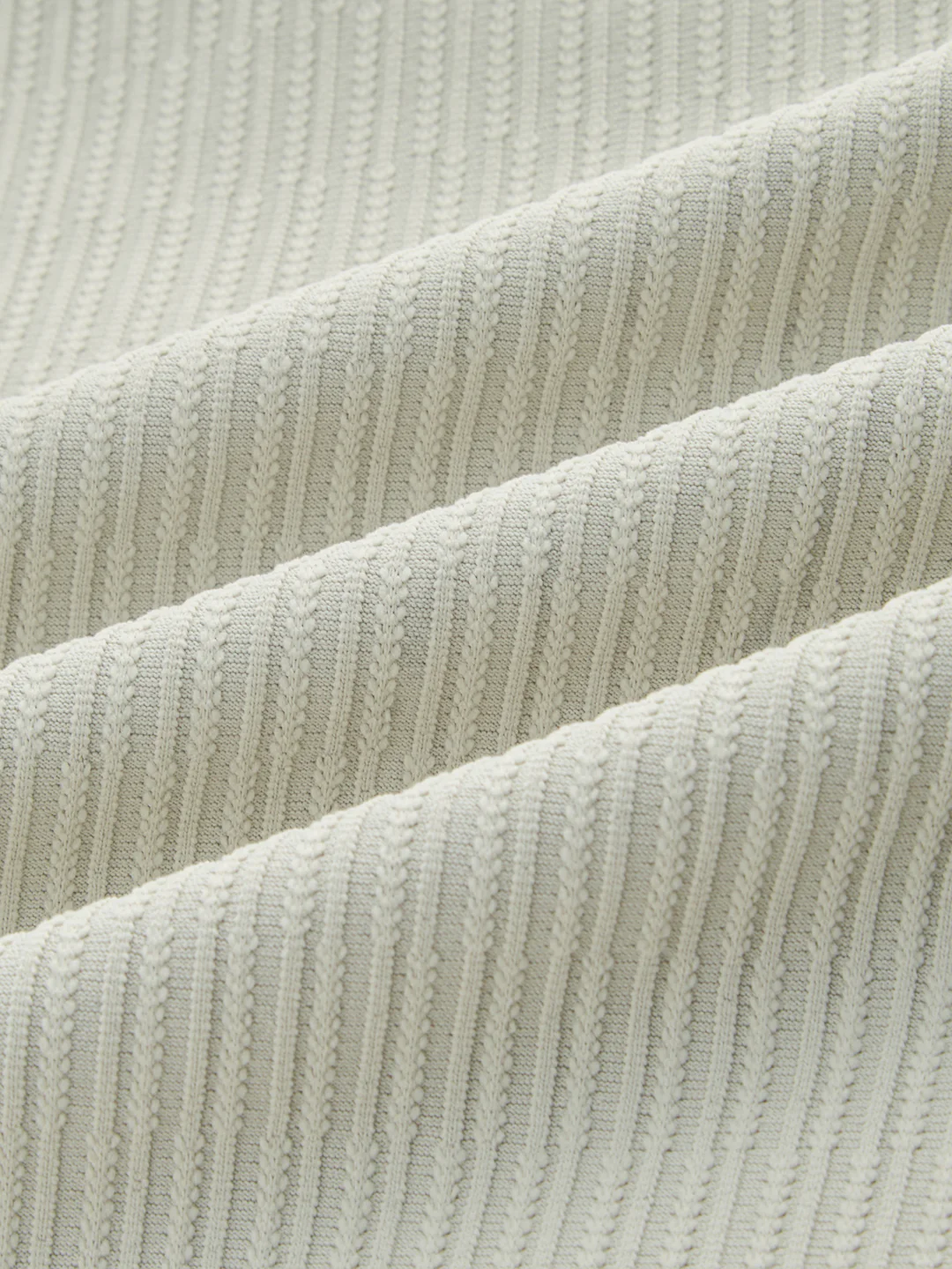 Sage Green Precision Ribbed Oversized Polo Knitted Shirt - Image 3