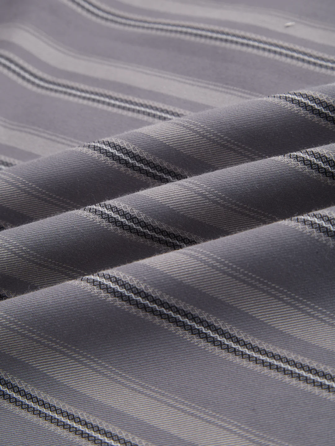 Slate Grey & Black Shadow Stripe Shirt - Image 3