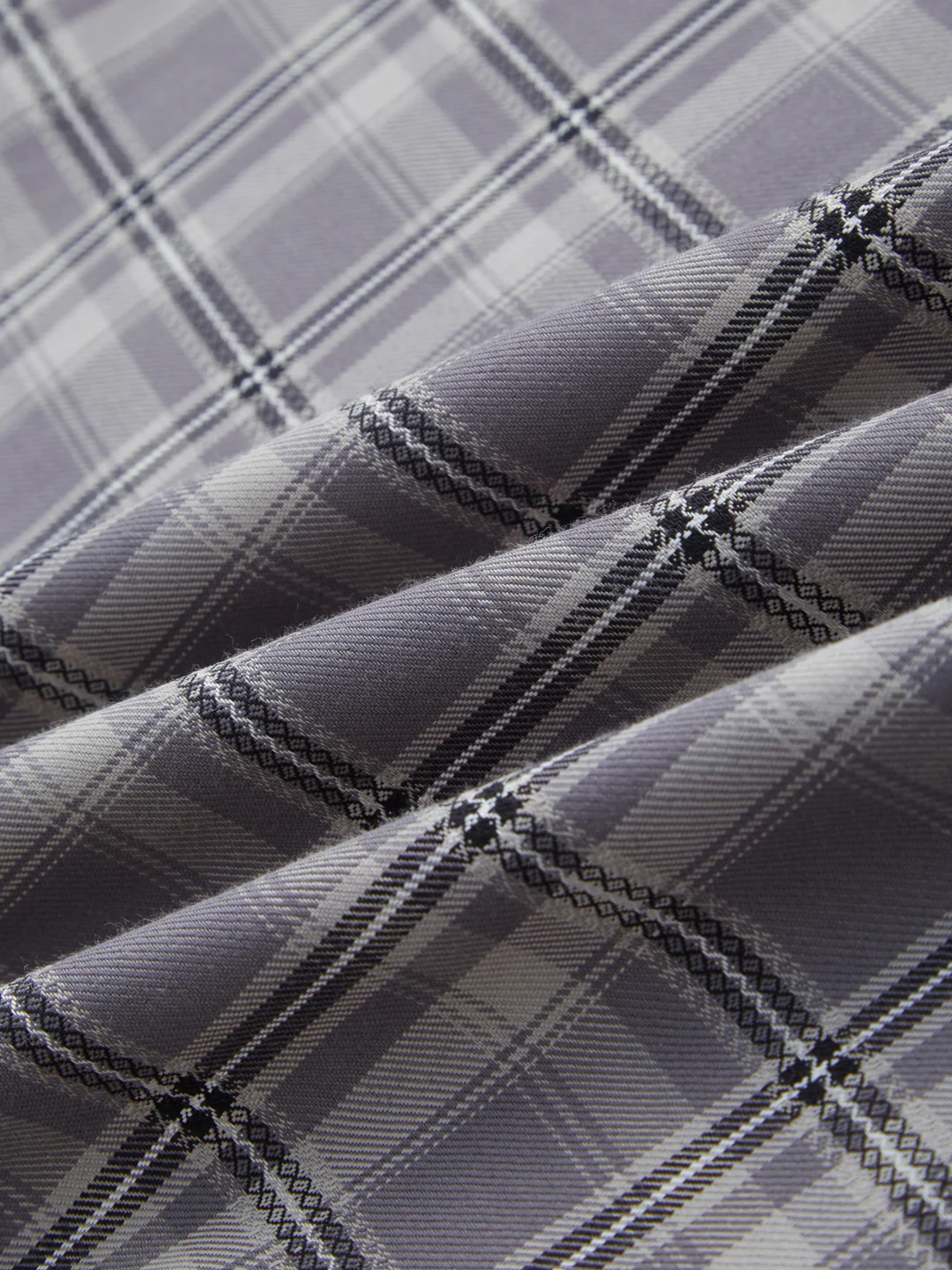 Smokey Ashline Monochrome Vibe Checked Shirt - Image 3