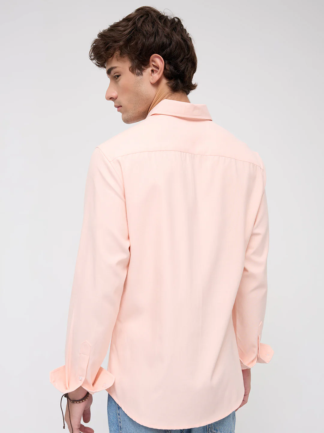 Soft Peach Smooth Finish Shirt - Image 7