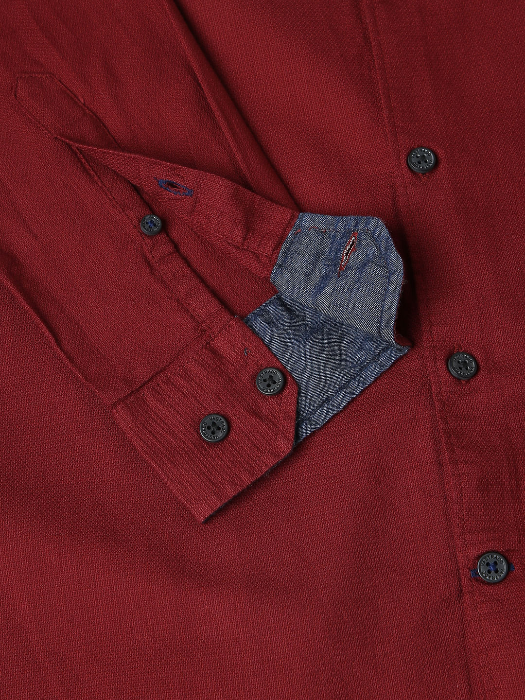 Solid Maroon Shirt - Image 3