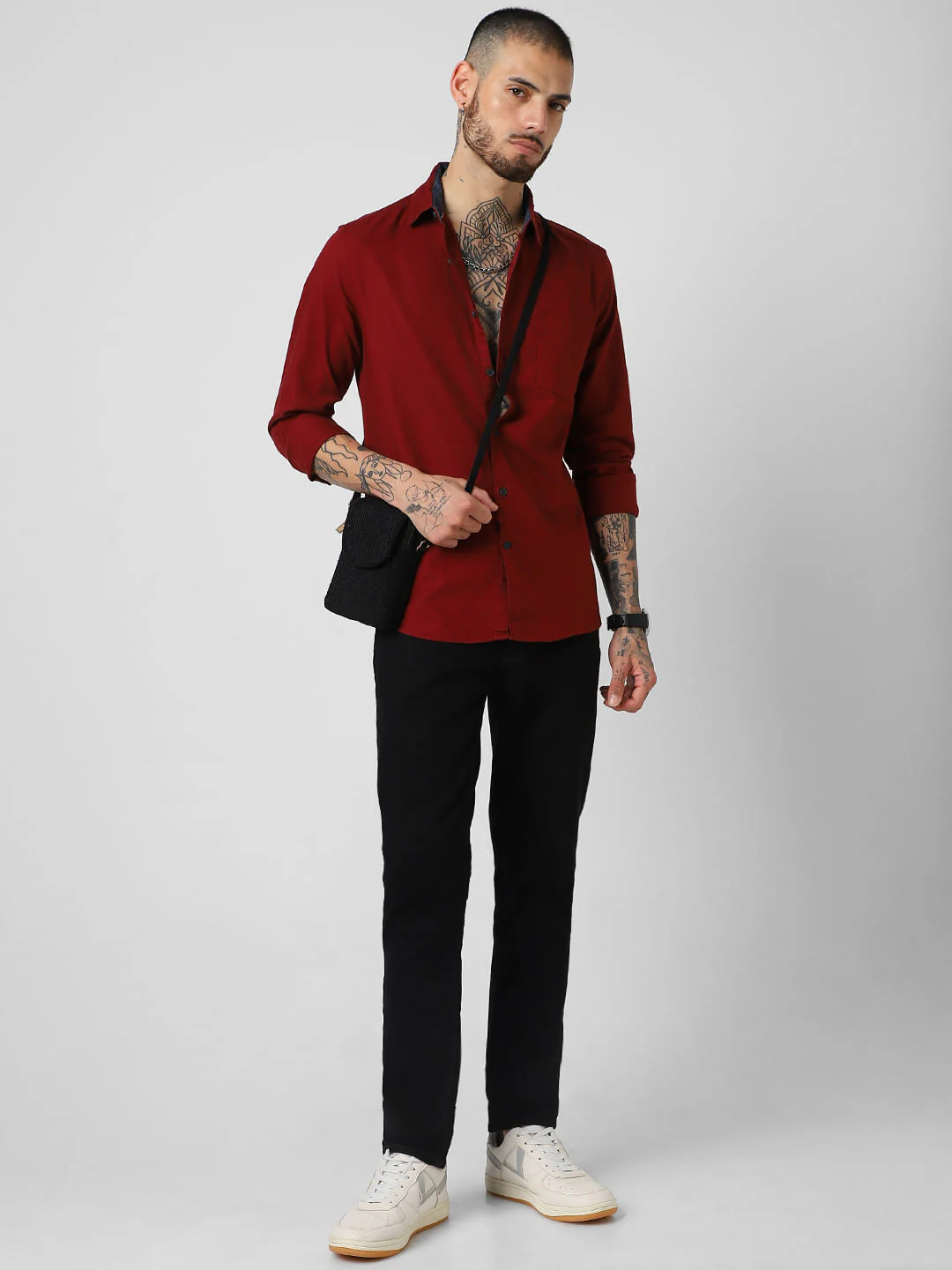 Solid Maroon Shirt - Image 7