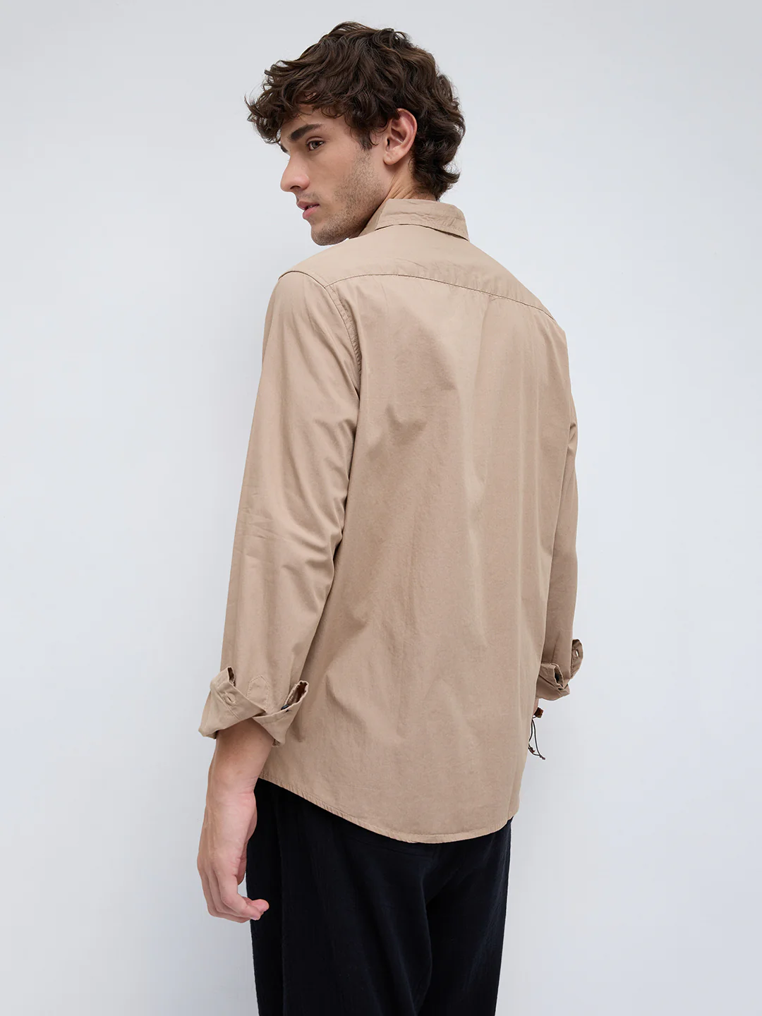 Stone Khaki Premium Metropolitan Daily Shirt - Image 6