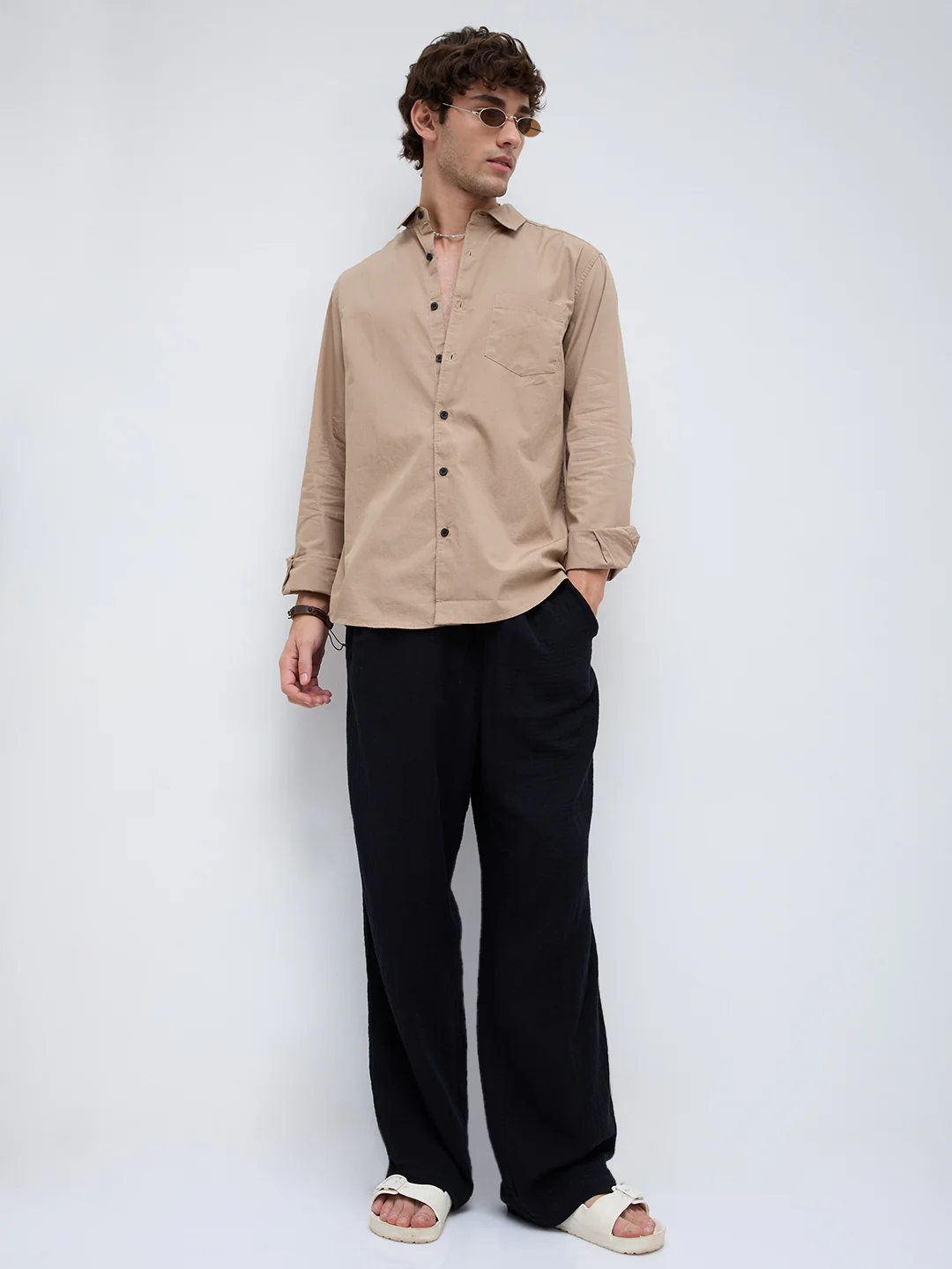 Stone Khaki Premium Metropolitan Daily Shirt - Image 7